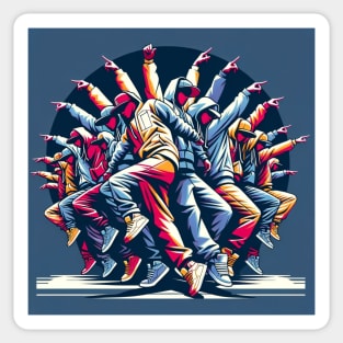 Harmony in Motion: The Breakdance Ensemble Sticker